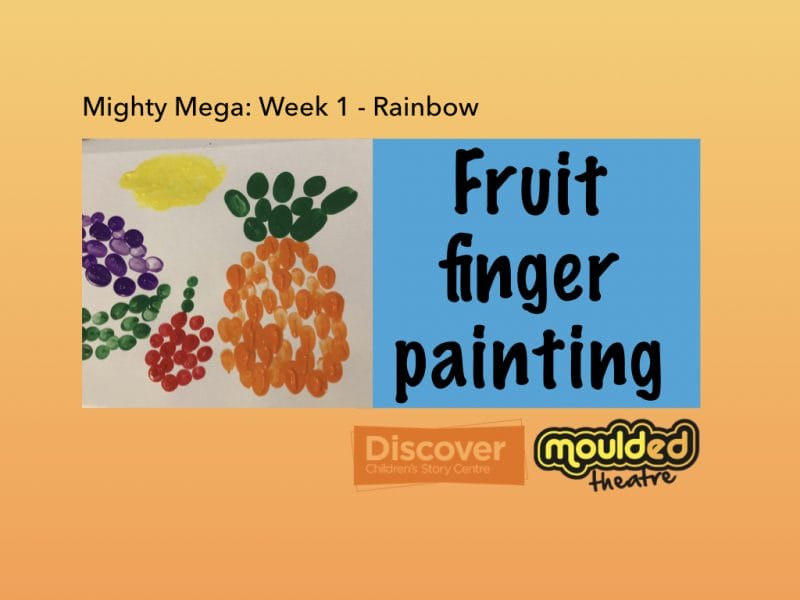 Finger fruit painting