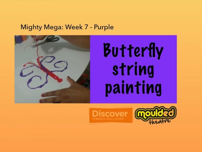 Butterfly string painting