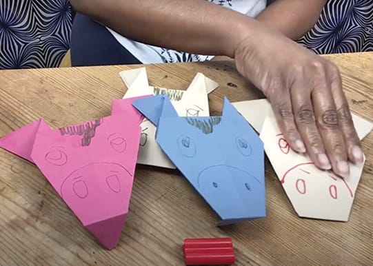 Make an origami donkey